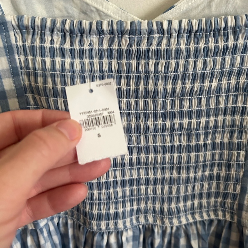 Gap Blue Gingham Spaghetti Strap Maxi Dress - Women - Picture 7 of 11